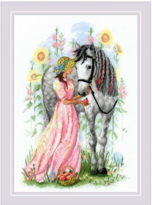click here to view larger image of Horse Girl (counted cross stitch kit)