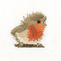click here to view larger image of Reggie Robin (counted cross stitch kit)