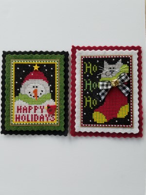 click here to view larger image of Ho Ho Ho and Happy Holidays Kit (counted cross stitch kit)
