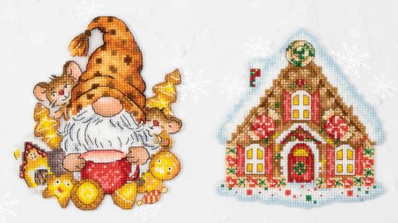 click here to view larger image of The Gnome and the House (counted cross stitch kit)