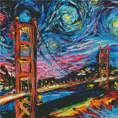 Van Gogh never saw Golden Gate (Large)