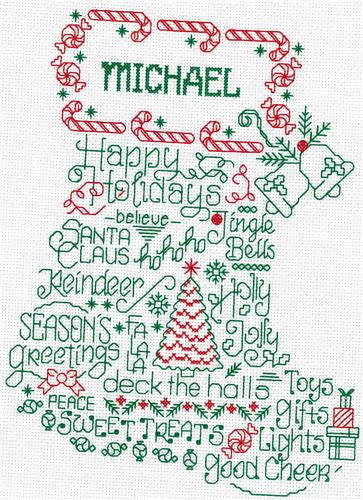 Mr Holiday Stocking - Ursula Michael