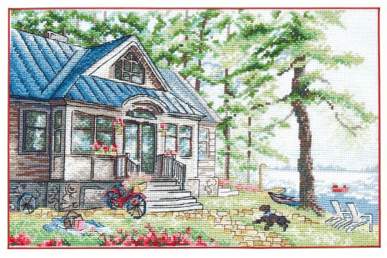 click here to view larger image of Rest at the Lake (counted cross stitch kit)