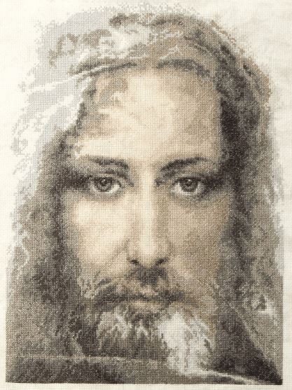 click here to view larger image of Our Lord Jesus Christ (counted cross stitch kit)