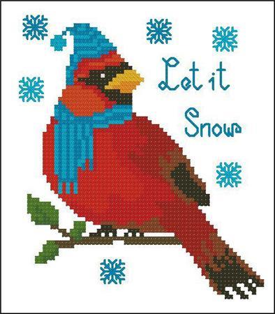 Cardinal Let It Snow