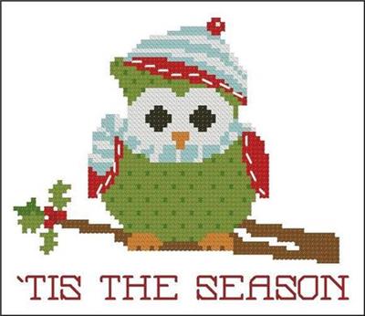 click here to view larger image of Christmas Hootie Tis the Season (chart)