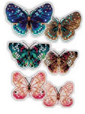 click here to view larger image of Soaring Butterflies (3 designs) (counted cross stitch kit)