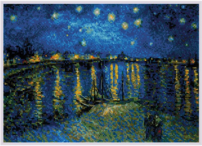 Starry Night Over the Rhone after Van Gogh's Painting