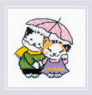 click here to view larger image of Cat Crew Together, The (counted cross stitch kit)