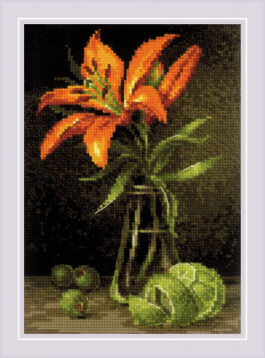 click here to view larger image of Lily and Lime (counted cross stitch kit)