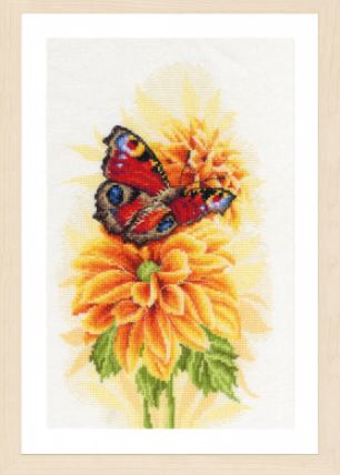 click here to view larger image of Fluttering Butterfly (counted cross stitch kit)