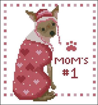 Moms Number One Pooch Pink