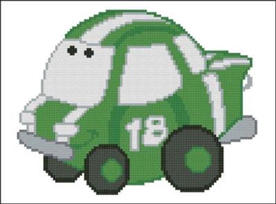 Chubby Race Cars 007 Green Go-Go