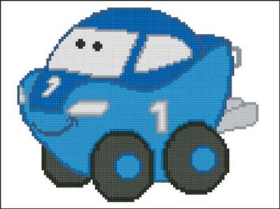 Chubby Race Cars 006 Blue VaBoom
