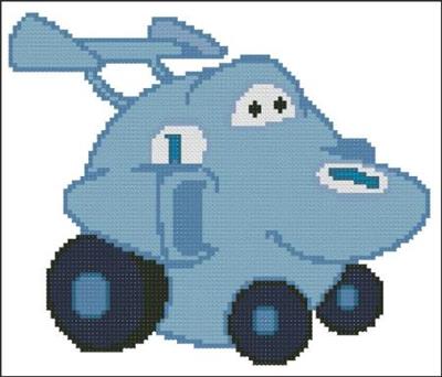 Chubby Race Cars 001 Blue Zoomer