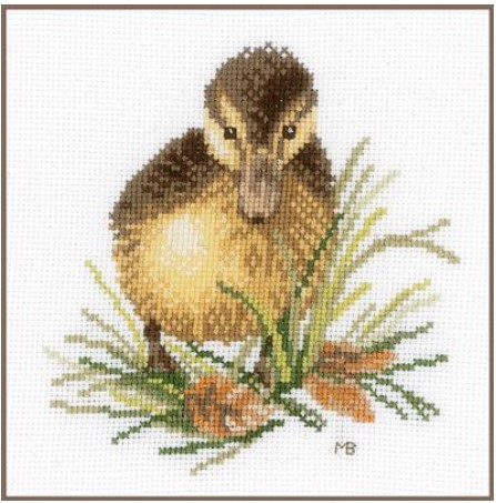 click here to view larger image of Duckling I (counted cross stitch kit)
