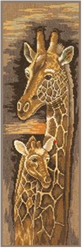 Mother and Baby Giraffe - 14ct
