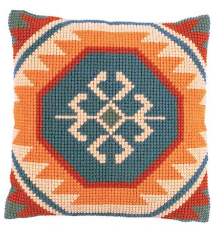 click here to view larger image of Kilim Motif Cushion (needlepoint kit)