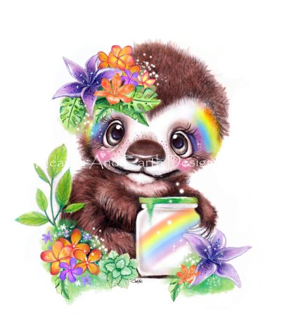 Catching Rainbows Sloth - Sheena Pike