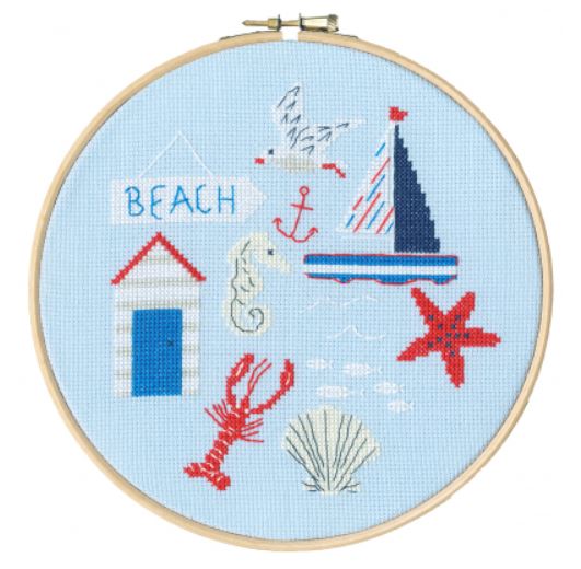 click here to view larger image of Beach (counted cross stitch kit)