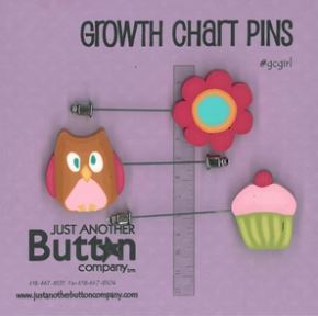 Growth Chart Pins - Girl