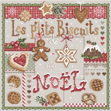 click here to view larger image of Les P'tits Biscuits - Linen (counted canvas chart)