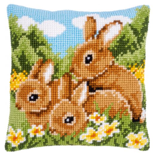 Three Rabbits Cushion