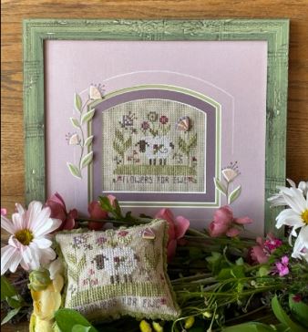 click here to view larger image of Flowers for Ewe Kit (counted cross stitch kit)