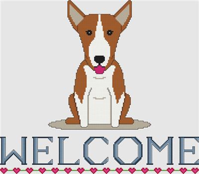 Bull Terrier - Welcome (Red White)
