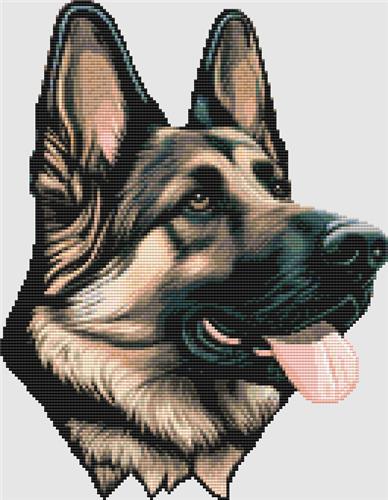 click here to view larger image of German Shepherd - Teal (chart)