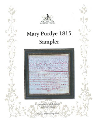 click here to view larger image of Mary Purdye 1815 Sampler (chart)