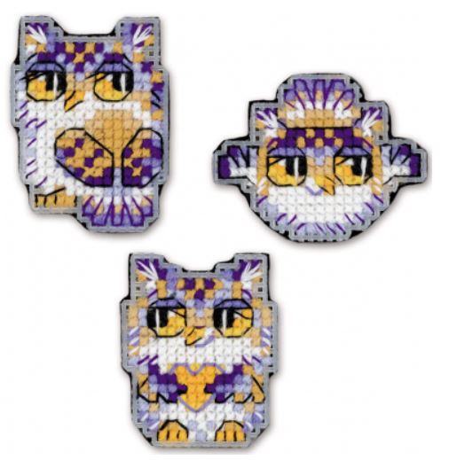 click here to view larger image of Owlets (counted cross stitch kit)