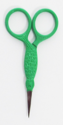 Fish Scissors Green Handles 3.5"