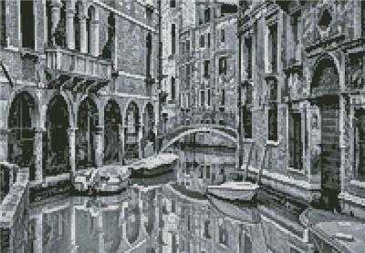 Venice Canal Black and White (Mini)