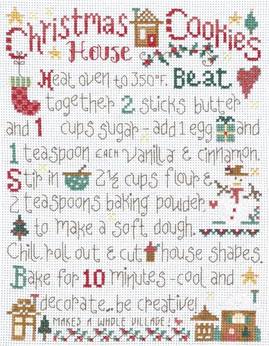 click here to view larger image of Christmas House Cookies - Gail Bussi (chart)