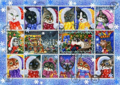 Christmas Stamps - Irina Garmashova