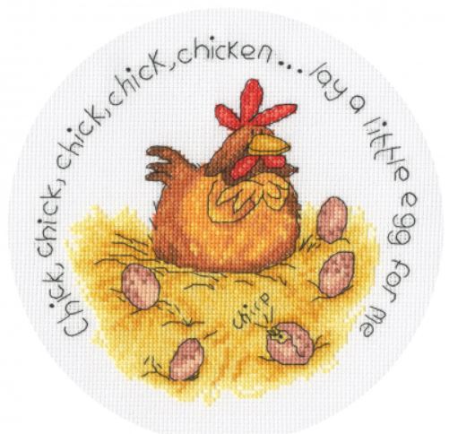 click here to view larger image of Lay a Little Egg (counted cross stitch kit)