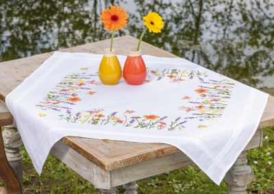 Lavender & Field Flowers Tablecloth