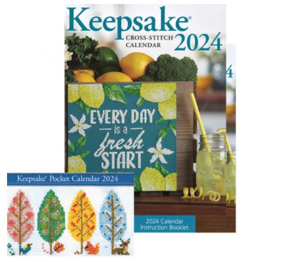 Cross Stitch & Needlework Keepsake Calendar 2024