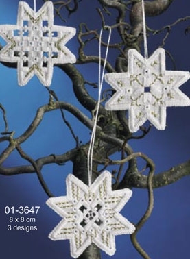 Christmas Star Hardanger (3 designs)
