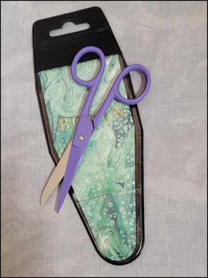 Bohin Purple Epoxy 4.5" Embroidery Scissors