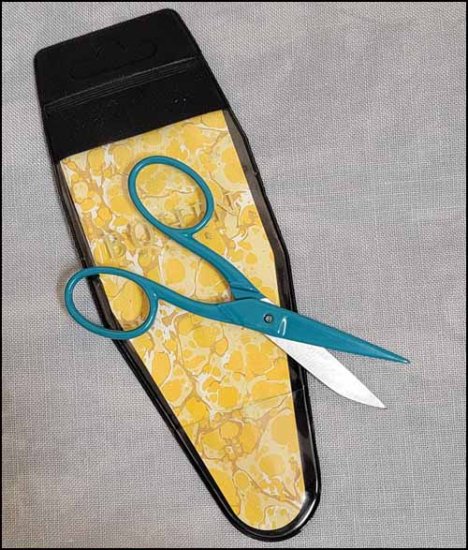 Bohin Water Blue Epoxy 4.3" Embroidery Scissors