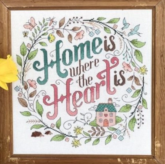 Home Is Where The Heart Is Kit - 16ct Aida