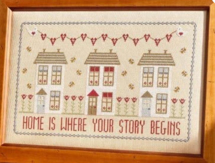 Home Is Where Your Story Begins Kit - 16ct Aida