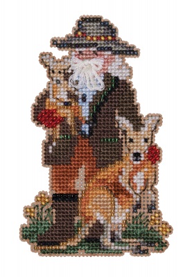 click here to view larger image of Kangaroo Santa - (2023) (counted cross stitch kit)