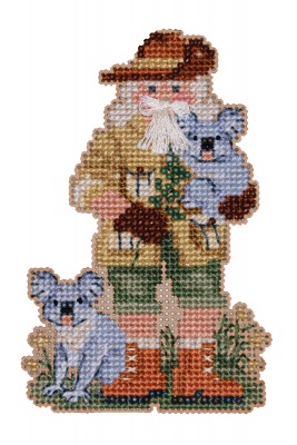 click here to view larger image of Koala Santa - (2023) (counted cross stitch kit)