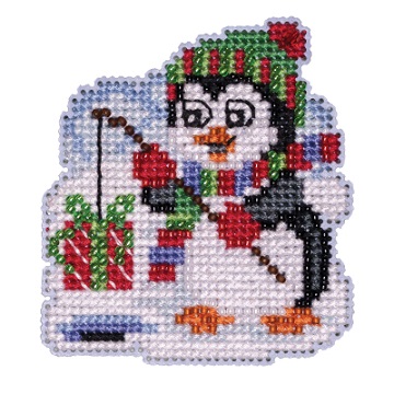 click here to view larger image of Fishing Penguin (2023) (counted cross stitch kit)