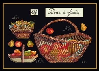 click here to view larger image of Fruit Baskets (counted cross stitch kit)