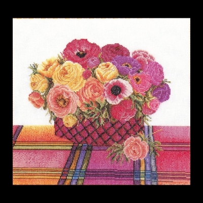 click here to view larger image of Ranonculus (counted cross stitch kit)