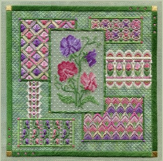 Sweet Pea Collage w/Beads
